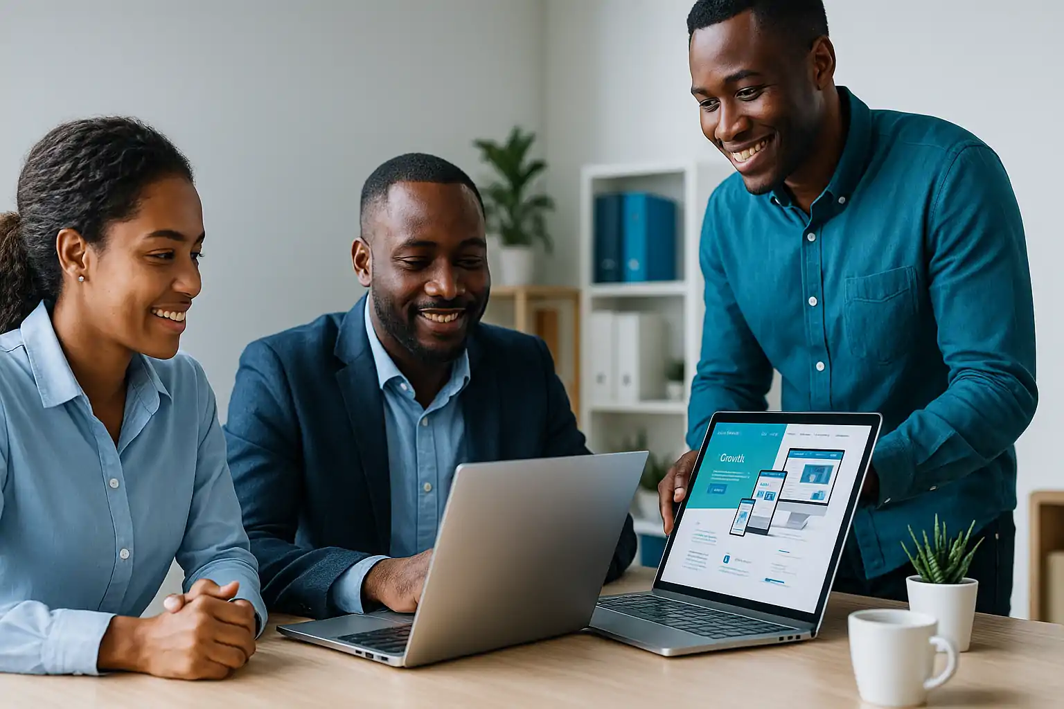 East African web design team creating business growth websites