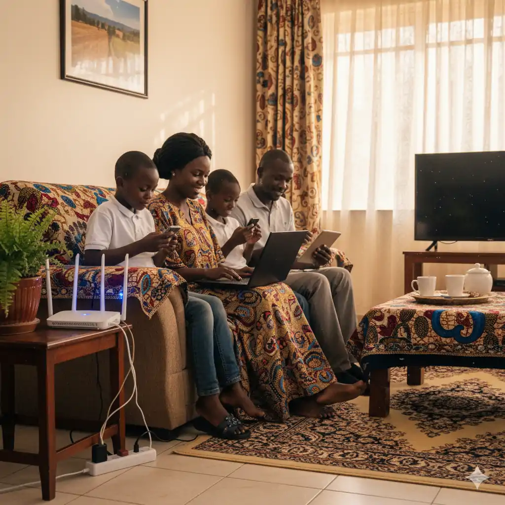 Mesh Wi-Fi setup in a modern home — home internet solutions