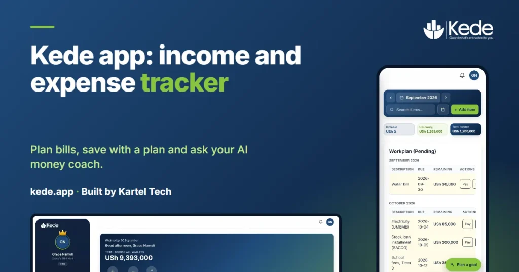 Kede App: Income and Expense Tracker, Bill Planner and AI Money Coach